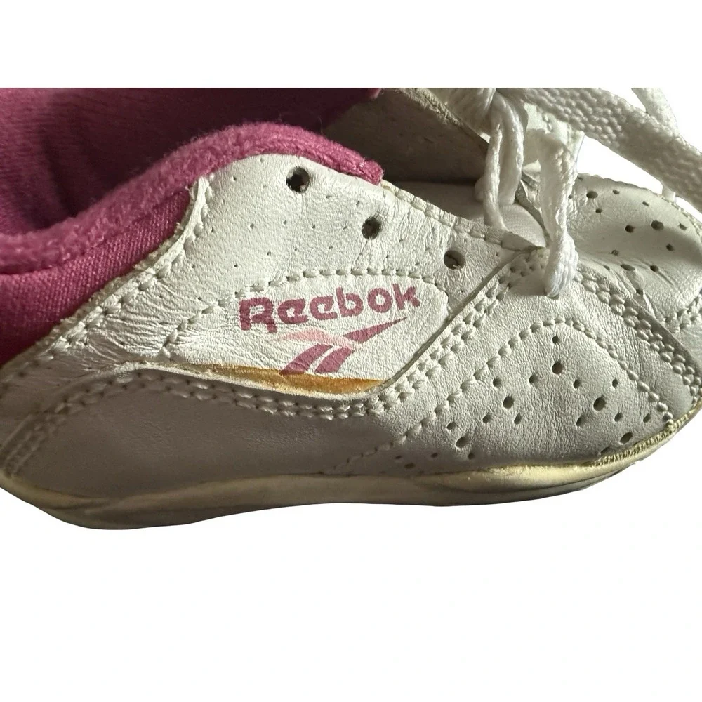 Vintage Infant toddler Reebok‎ sneakers white/pink new in box